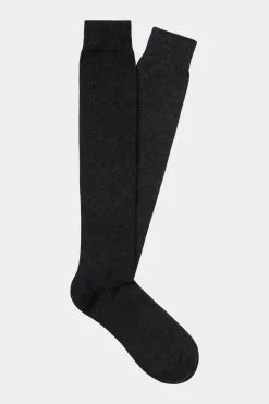 SUITSUPPLY Socken Dunkelgrau Kniehoch-Männlich Socken