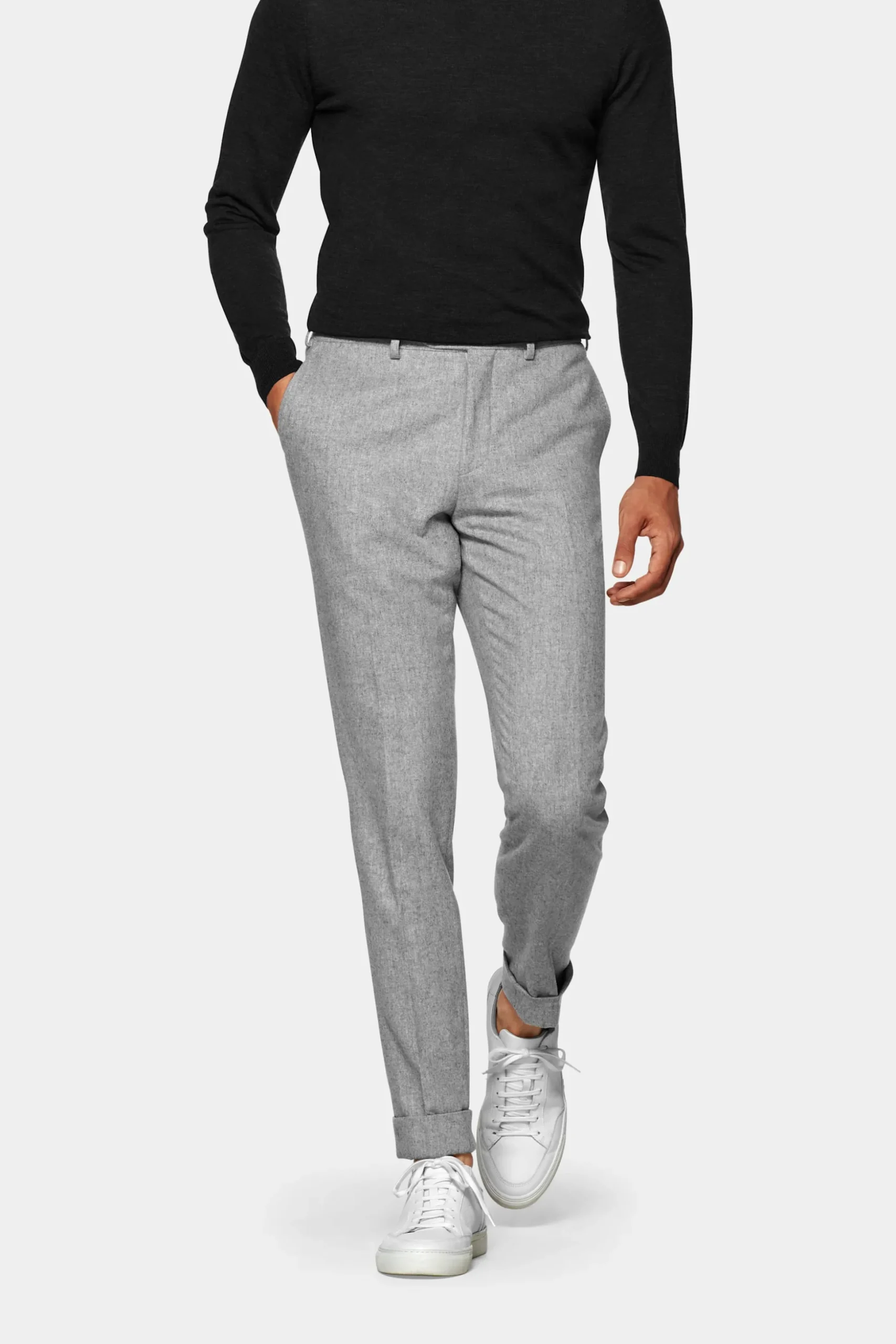 SUITSUPPLY Soho Hose Hellgrau-Männlich Elegante Hosen
