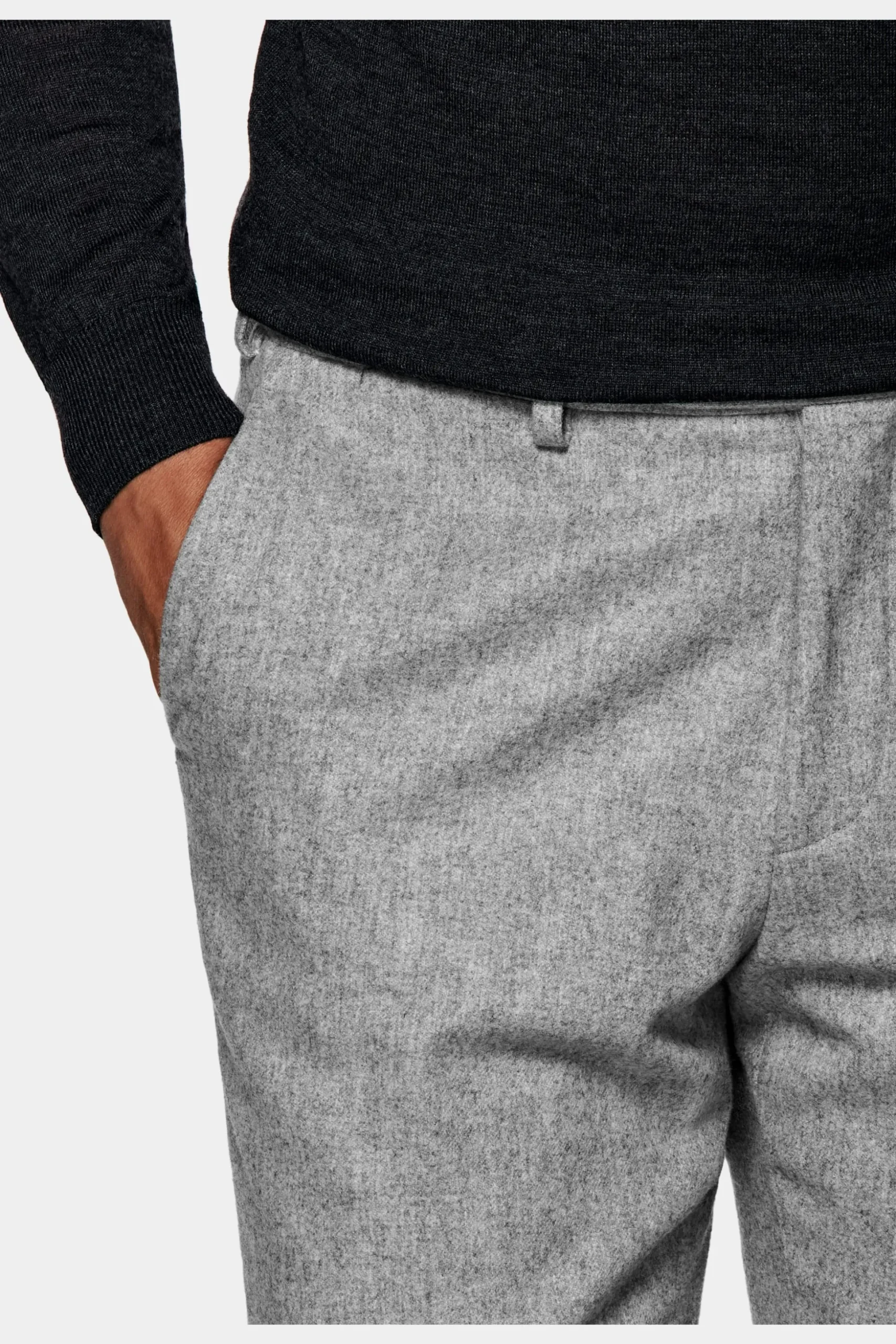 SUITSUPPLY Soho Hose Hellgrau-Männlich Elegante Hosen