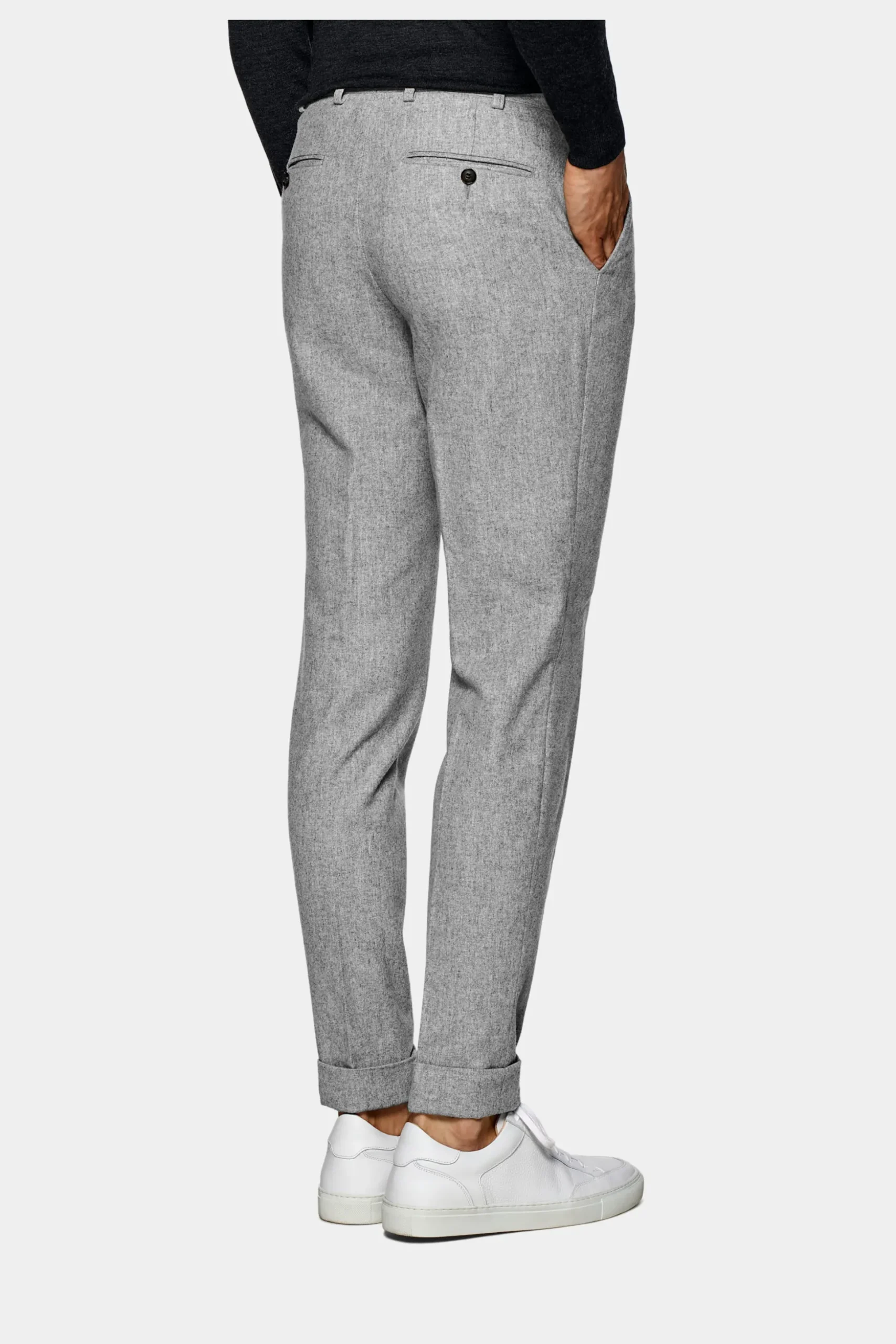 SUITSUPPLY Soho Hose Hellgrau-Männlich Elegante Hosen