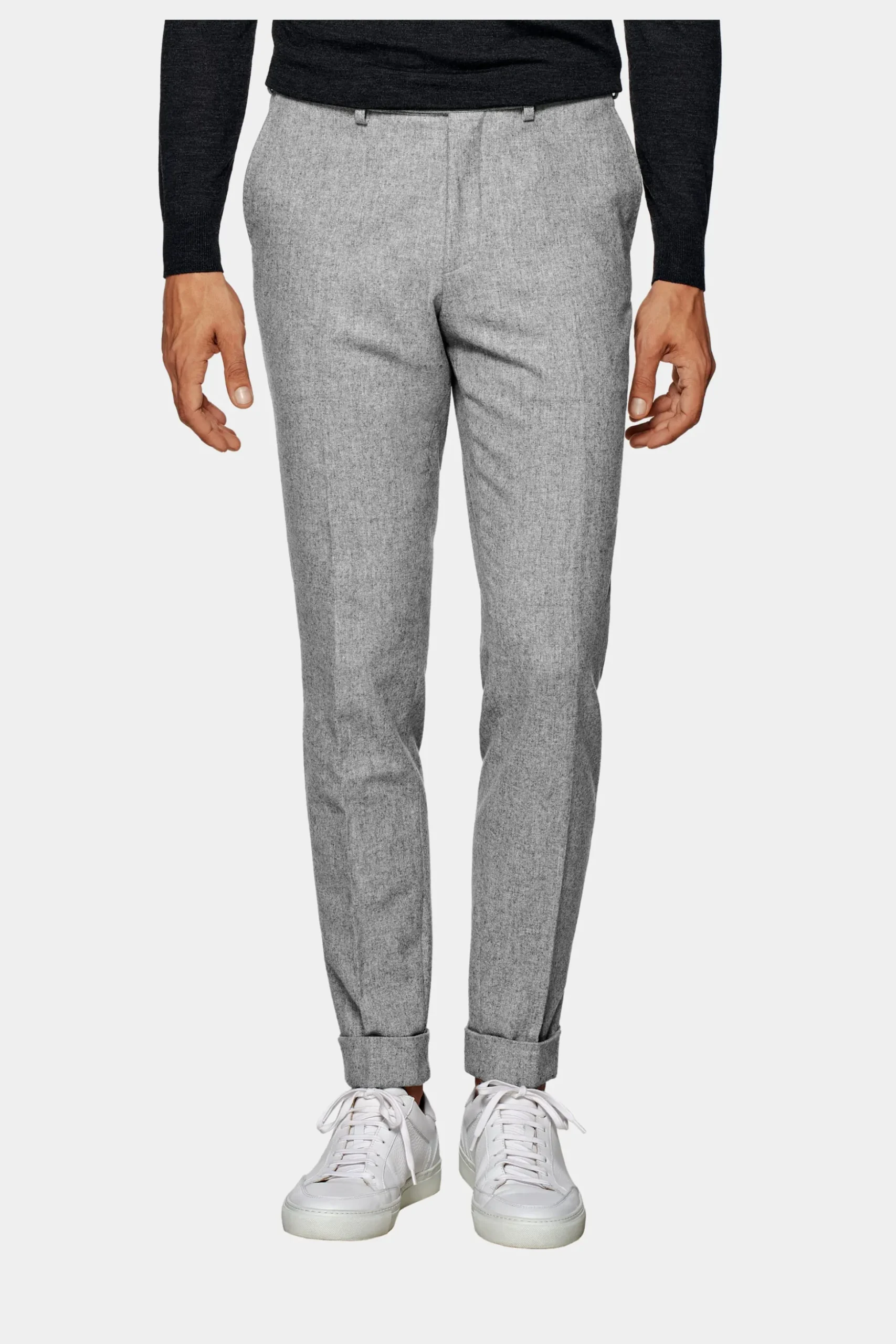 SUITSUPPLY Soho Hose Hellgrau-Männlich Elegante Hosen