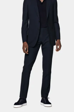 SUITSUPPLY Soho Hose Navy-Männlich Elegante Hosen