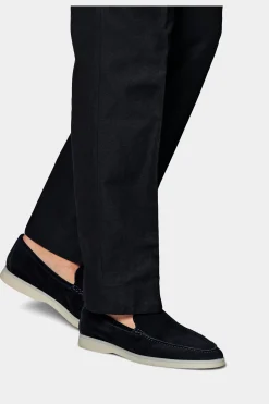 SUITSUPPLY Sortino Hose Navy Gürtel-Männlich Elegante Hosen