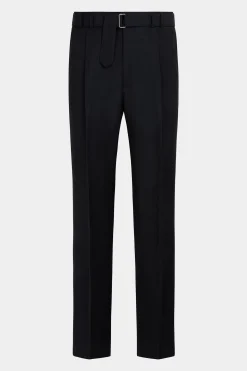 SUITSUPPLY Sortino Hose Navy Gürtel-Männlich Elegante Hosen