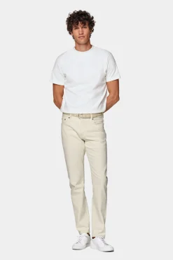 SUITSUPPLY T-Shirt Rundhals Weiss-Männlich T-Shirts