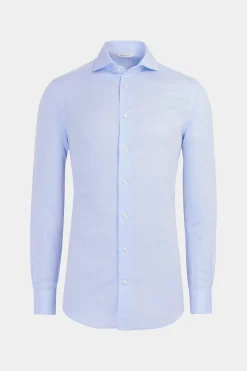SUITSUPPLY Twill Hemd Hellblau Extra Slim Fit-Männlich Klassische Hemden