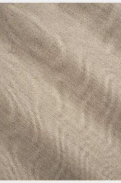 SUITSUPPLY Twill Hemd Hellbraun Slim Fit-Männlich Casual Hemden