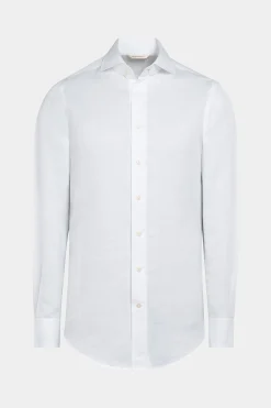 SUITSUPPLY Twill Hemd Weiss Extra Slim Fit-Männlich Klassische Hemden