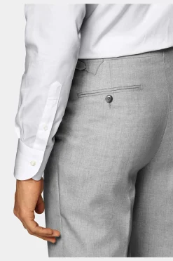 SUITSUPPLY Twill Hemd Weiss Slim Fit-Männlich Klassische Hemden