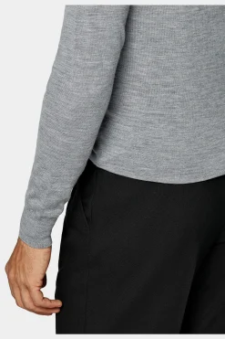 SUITSUPPLY V-Ausschnitt Grau-Männlich V-Ausschnitt