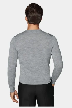 SUITSUPPLY V-Ausschnitt Grau-Männlich V-Ausschnitt