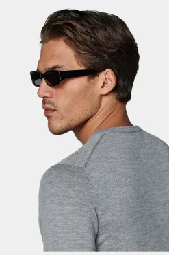 SUITSUPPLY V-Ausschnitt Grau-Männlich V-Ausschnitt