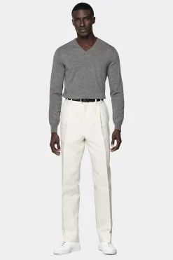 SUITSUPPLY V-Ausschnitt Grau-Männlich V-Ausschnitt