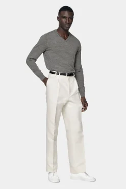 SUITSUPPLY V-Ausschnitt Grau-Männlich V-Ausschnitt