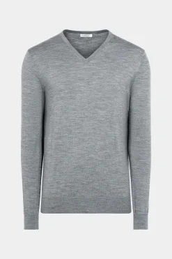 SUITSUPPLY V-Ausschnitt Grau-Männlich V-Ausschnitt