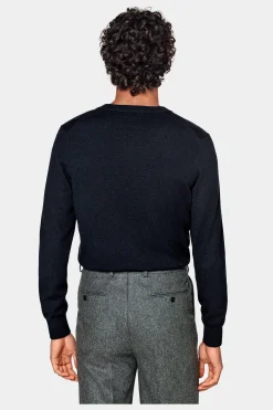 SUITSUPPLY V-Ausschnitt Navy-Männlich V-Ausschnitt