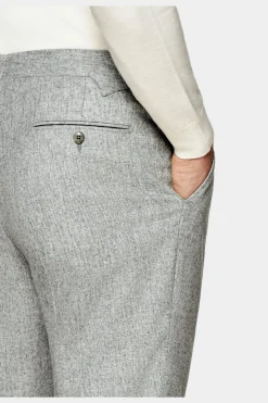 SUITSUPPLY Vigo Hose Mit Bügelfalte In Hellgrau-Männlich Elegante Hosen