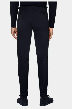 SUITSUPPLY Vigo Hose Navy Bundfalte-Männlich Elegante Hosen