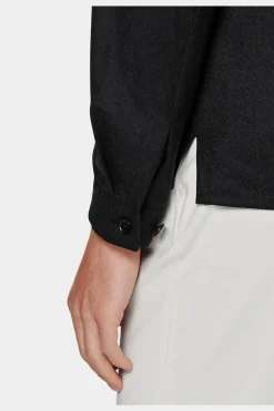 SUITSUPPLY Walter Hemd-Sakko Dunkelgrau-Männlich Hemd-Sakkos