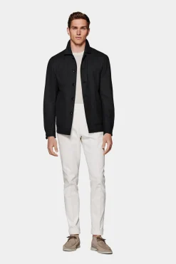 SUITSUPPLY Walter Hemd-Sakko Dunkelgrau-Männlich Hemd-Sakkos