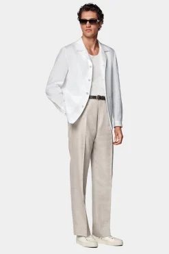 SUITSUPPLY Walter Hemd-Sakko Weiß-Männlich Hemd-Sakkos