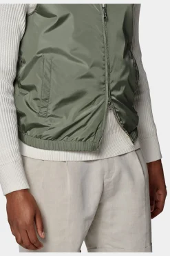 SUITSUPPLY Wende-Weste Mittelgrün & Sand-Männlich Westen