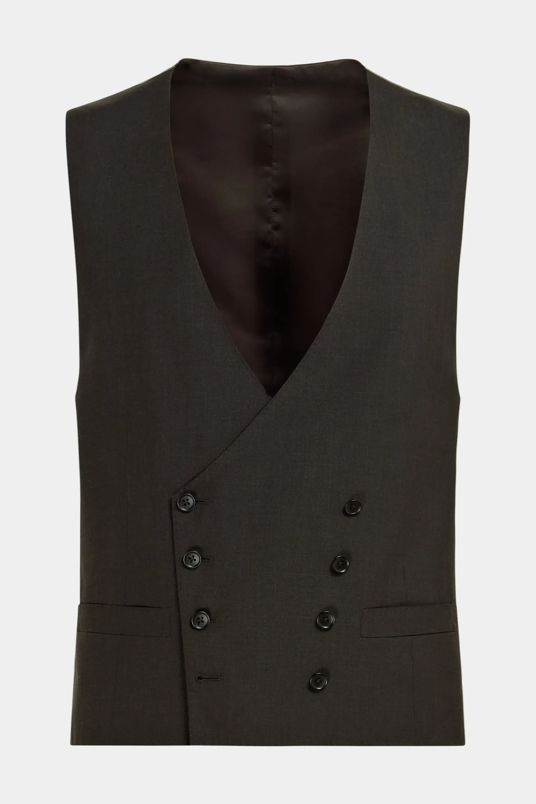 SUITSUPPLY Weste Dunkelbraun-Männlich Anzugwesten