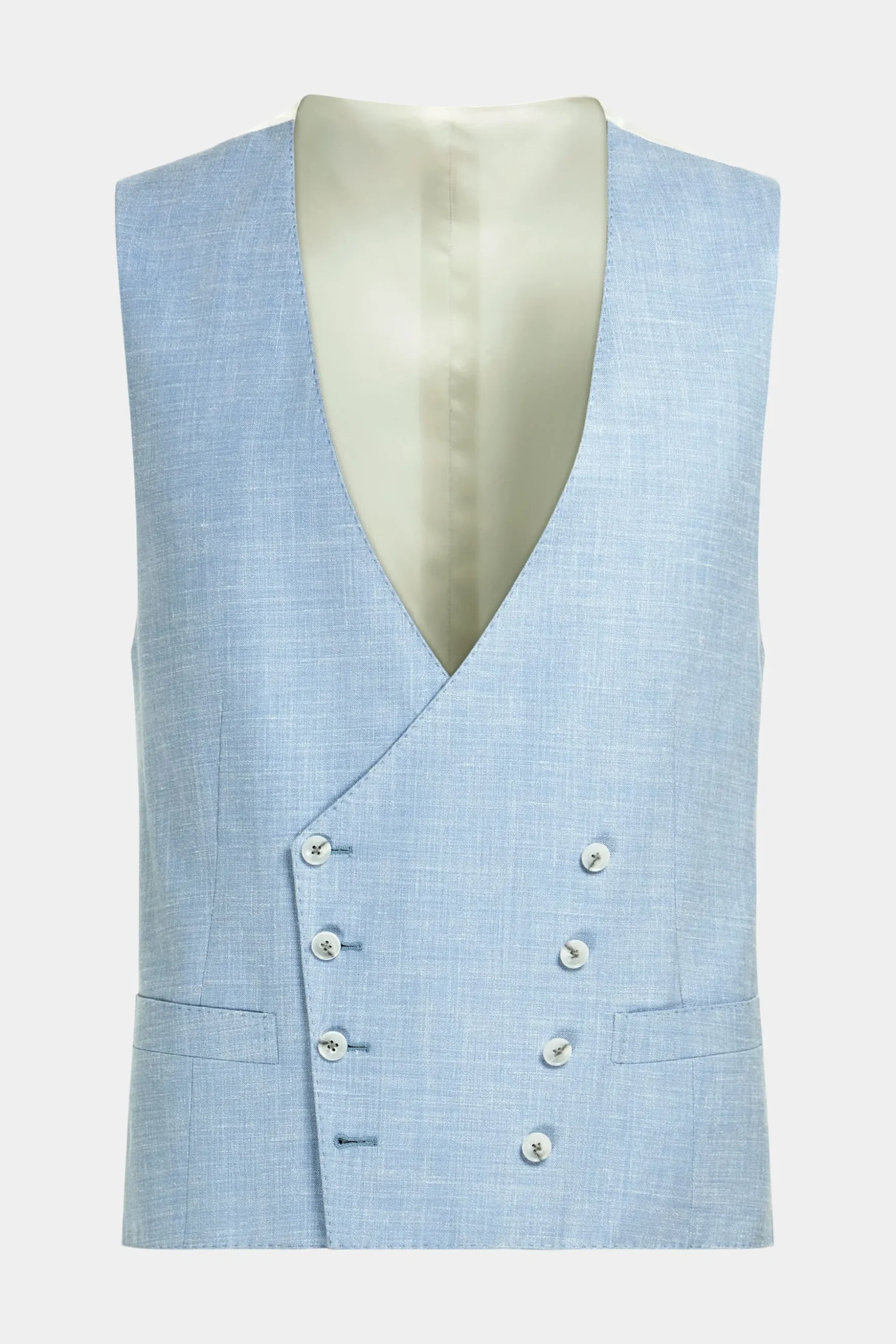 SUITSUPPLY Weste Hellblau-Männlich Anzugwesten