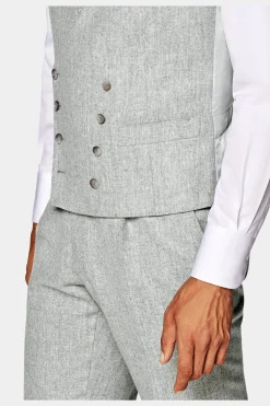 SUITSUPPLY Weste Hellgrau-Männlich Anzugwesten