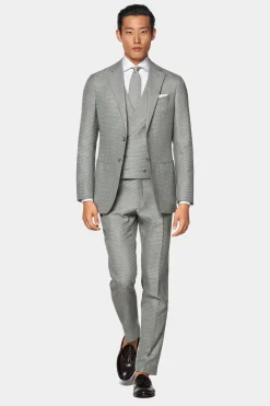 SUITSUPPLY Weste Hellgrau-Männlich Anzugwesten