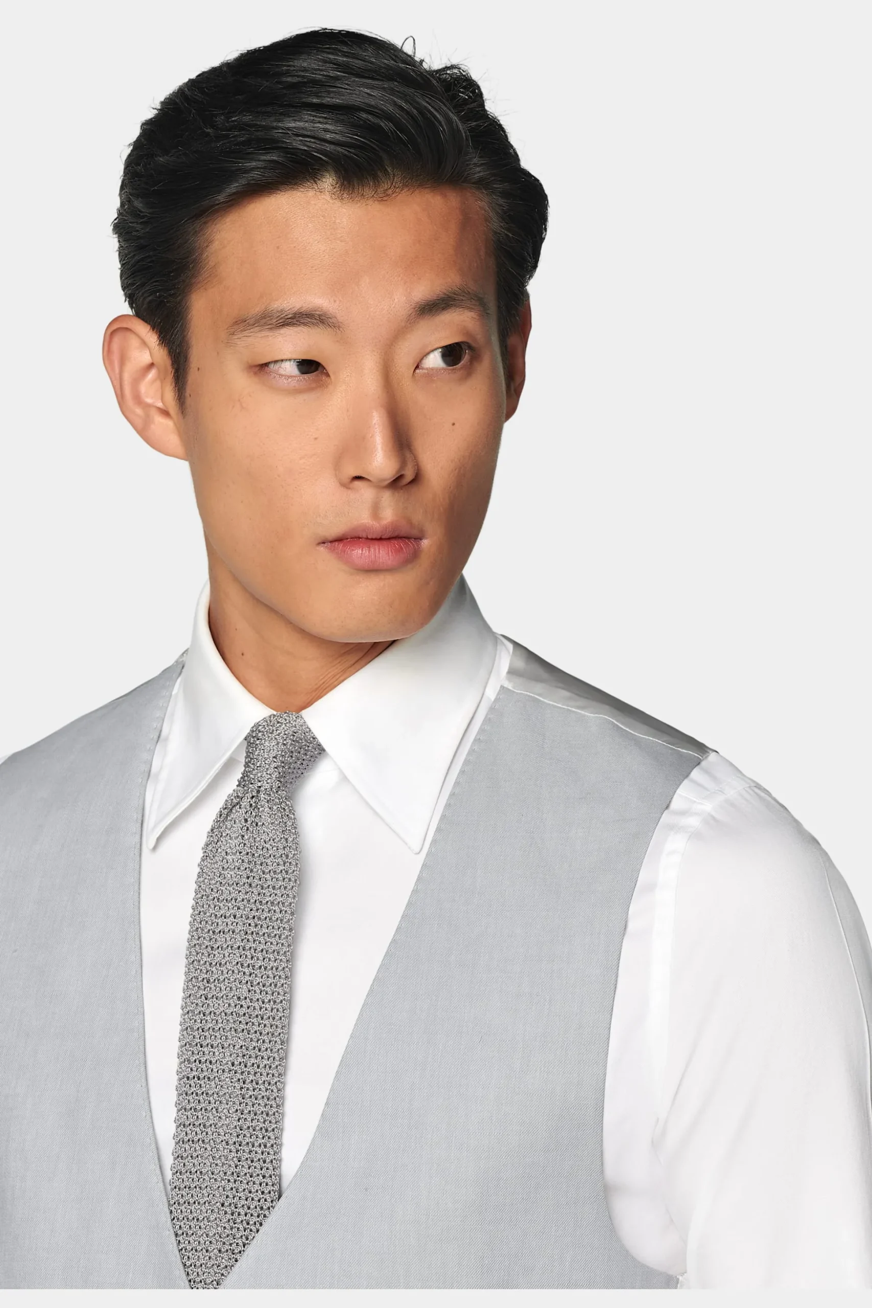 SUITSUPPLY Weste Hellgrau-Männlich Anzugwesten