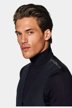 SUITSUPPLY Weste Navy-Männlich Anzugwesten