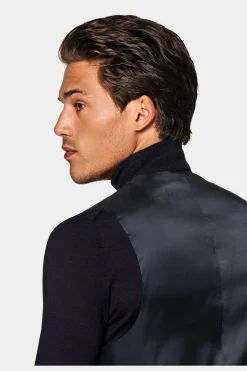 SUITSUPPLY Weste Navy-Männlich Anzugwesten