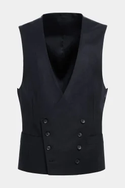 SUITSUPPLY Weste Navy-Männlich Anzugwesten