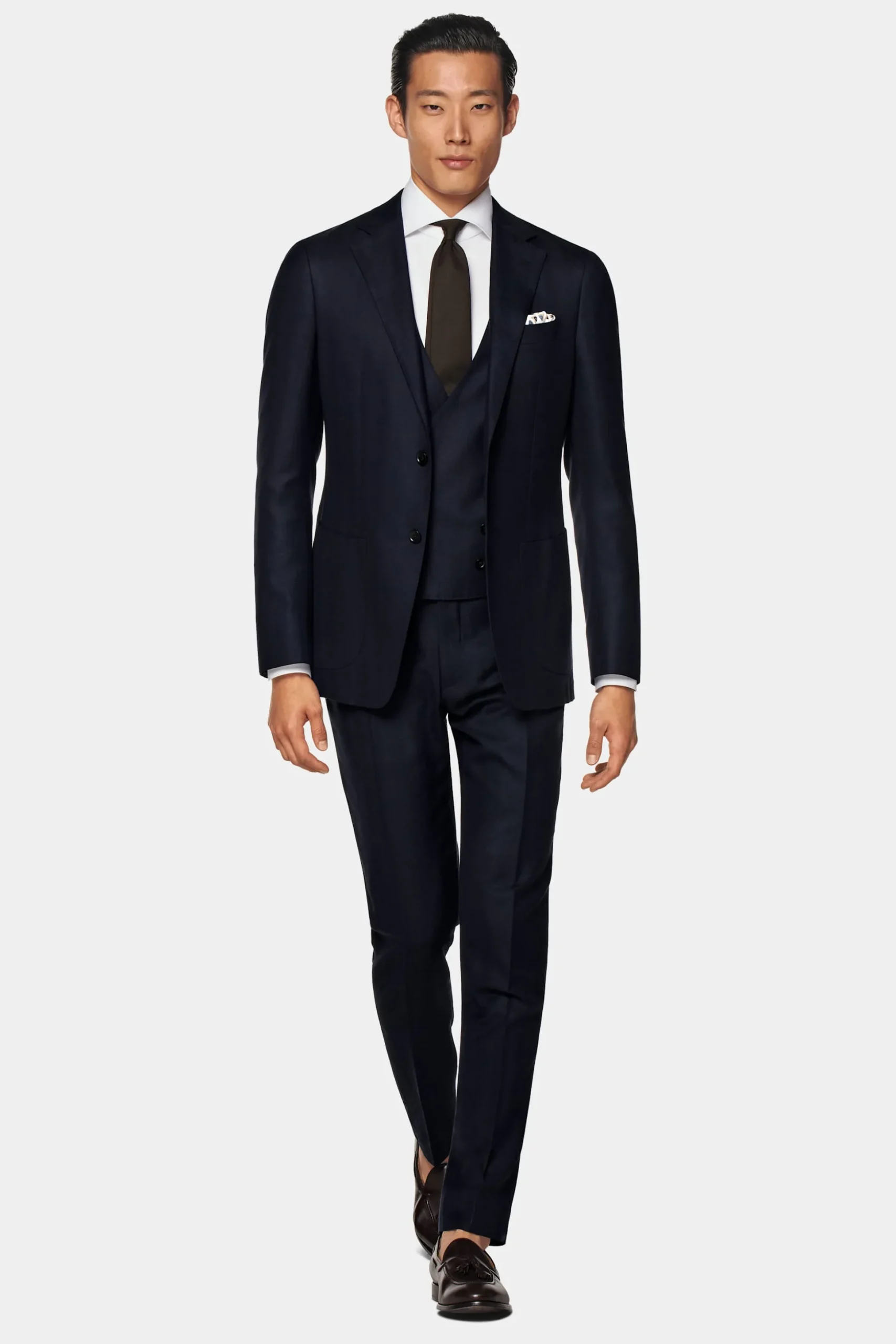 SUITSUPPLY Weste Navy-Männlich Anzugwesten