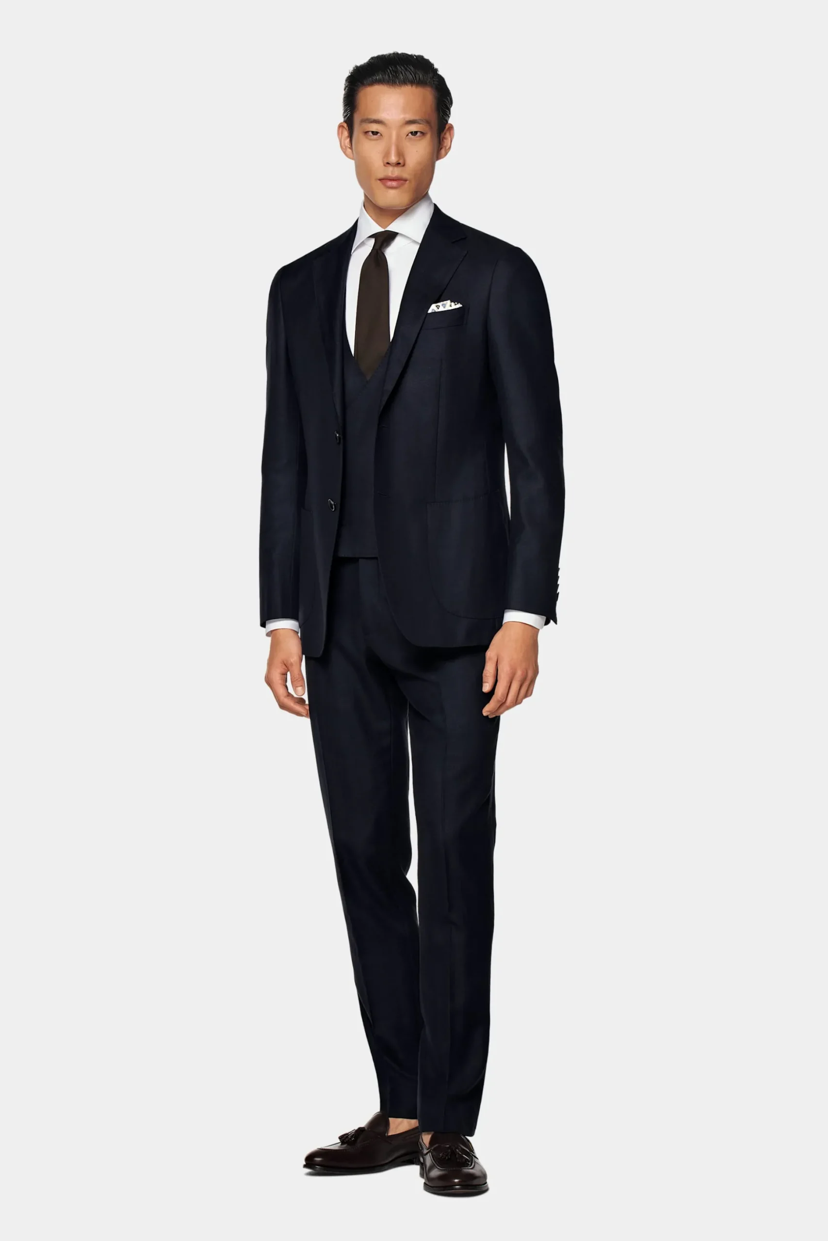 SUITSUPPLY Weste Navy-Männlich Anzugwesten