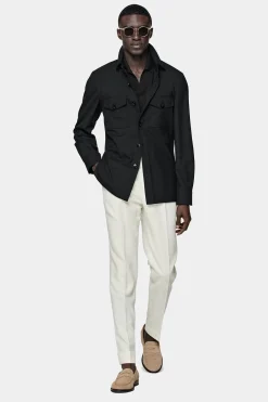 SUITSUPPLY William Hemd-Sakko Dunkelgrau-Männlich Hemd-Sakkos