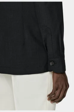 SUITSUPPLY William Hemd-Sakko Dunkelgrau-Männlich Hemd-Sakkos