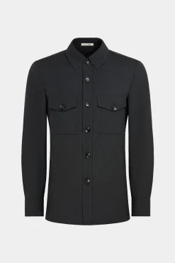 SUITSUPPLY William Hemd-Sakko Dunkelgrau-Männlich Hemd-Sakkos
