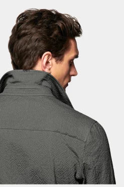 SUITSUPPLY William Hemd-Sakko Grau-Männlich Hemd-Sakkos