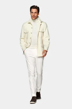 SUITSUPPLY William Hemd-Sakko Off-White-Männlich Hemd-Sakkos
