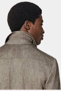 SUITSUPPLY William Hemd-Sakko Taupe-Männlich Hemd-Sakkos