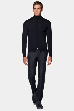 SUITSUPPLY Zip-Cardigan Navy-Männlich Cardigans & Troyer